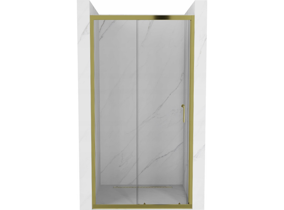 Sprchové dvere MEXEN APIA GOLD 90 cm - zlaté, 845-090-000-50-00