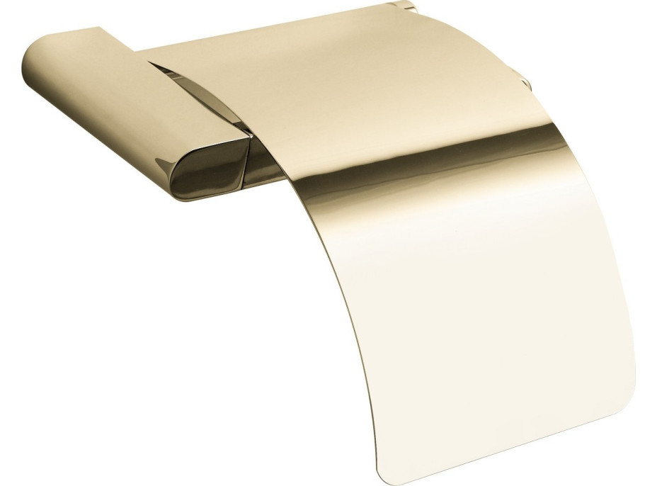 Držiak toaletného papiera MEXEN ADOX s krytom - kovový - zlatý, 70182333-50