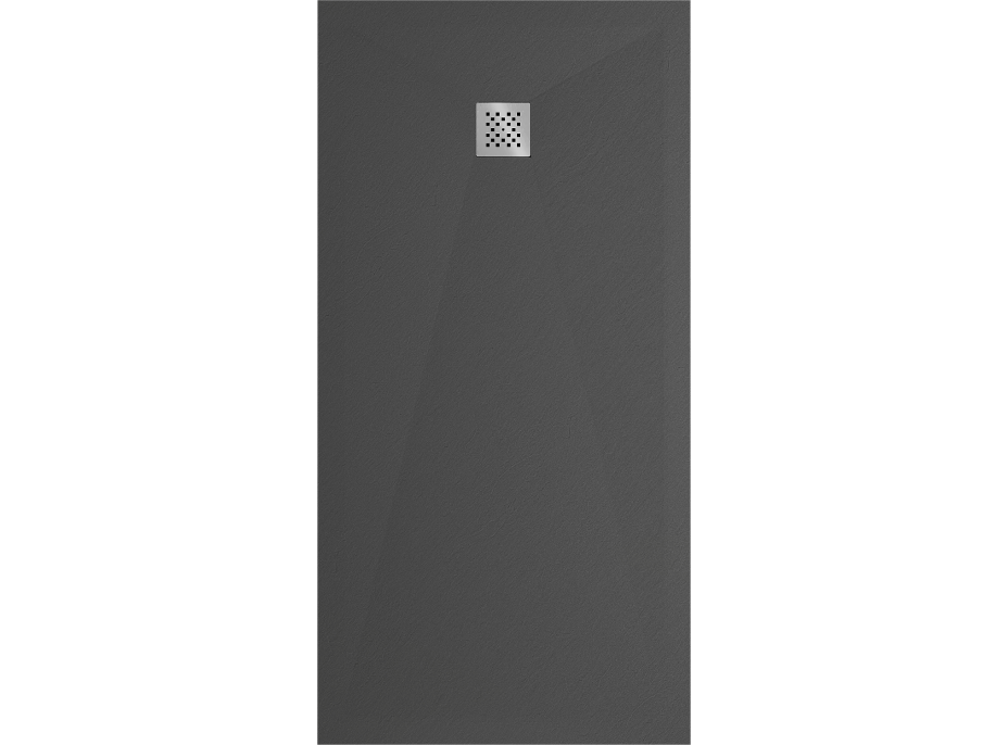 Sprchová vanička MEXEN STONE+ 80x180 cm - tmavo šedá - minerálny kompozit, 44718018