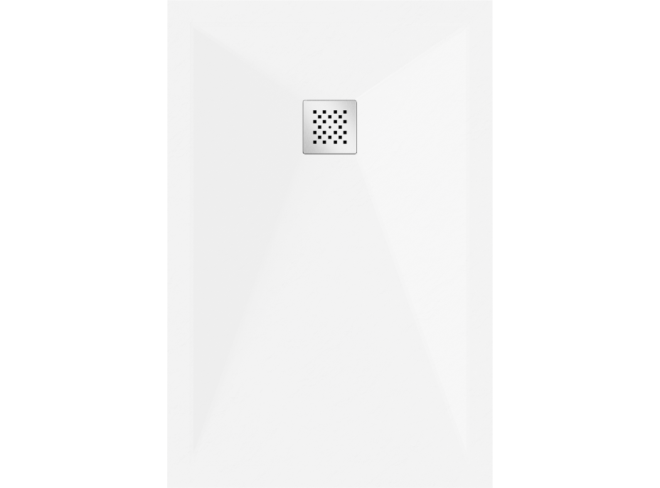 Sprchová vanička MEXEN STONE+ 70x90 cm - biela - minerálny kompozit, 44107090