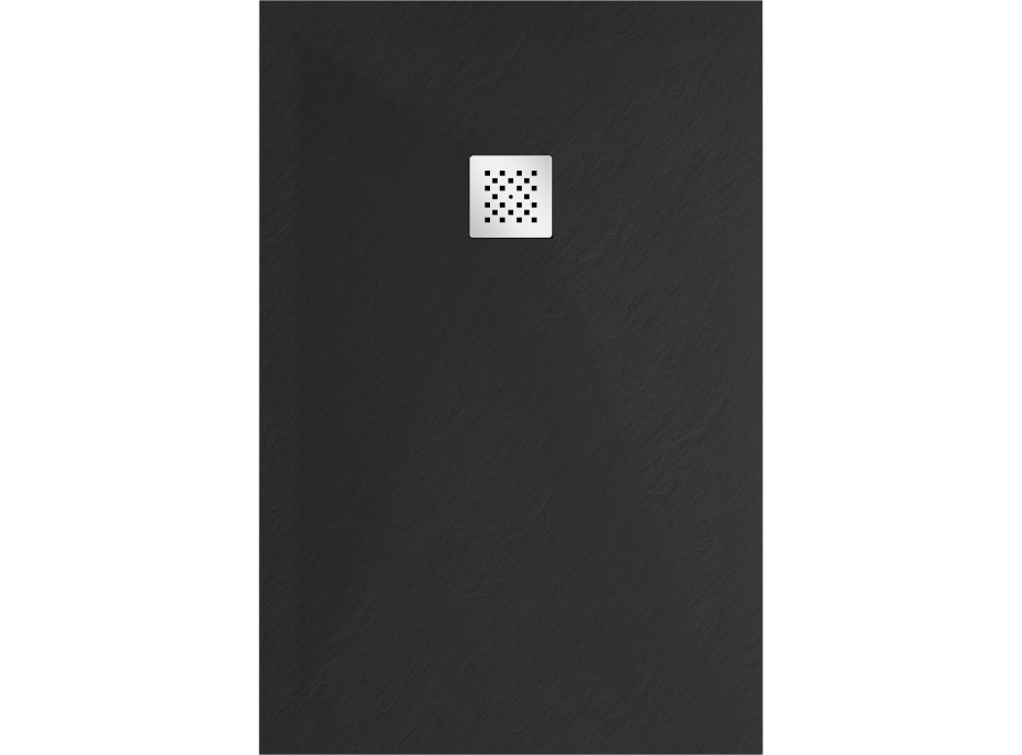 Sprchová vanička MEXEN STONE+ 70x110 cm - čierna - minerálny kompozit, 44707011