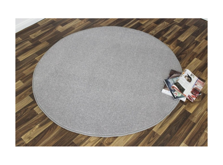 Kusový koberec Nasty 101595 Silber circle