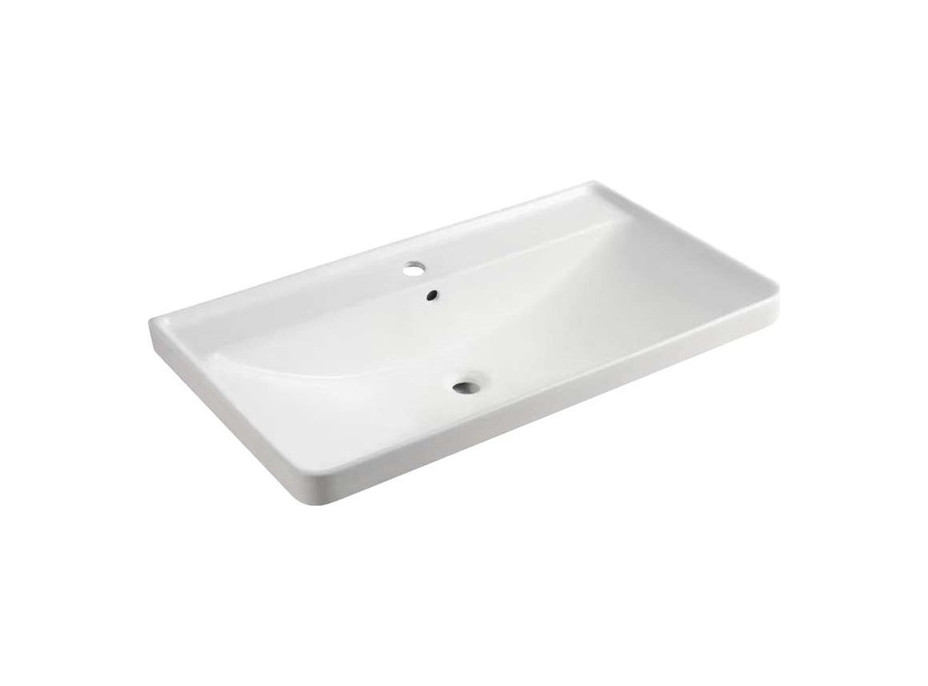 Nábytkové umývadlo - 101x47, 5x20, 5 cm - biele