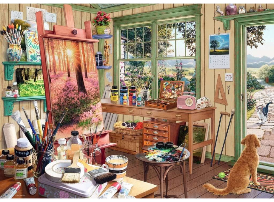 RAVENSBURGER Puzzle Moje útočisko č.11: Záhradný ateliér 1000 dielikov