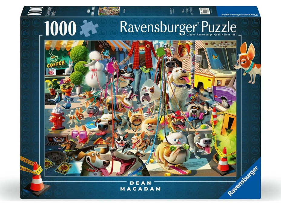 RAVENSBURGER Puzzle Venčenie psov 1000 dielikov