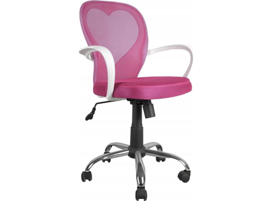 Detská otočná stolička DAISY - ružová