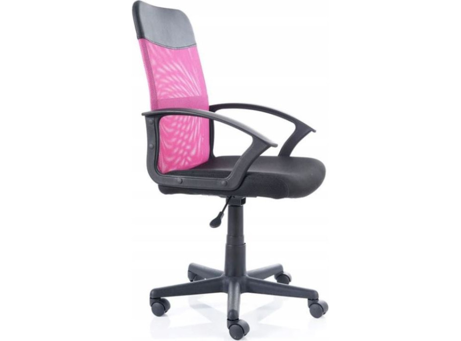 Kancelárska stolička MILA - ružová/čierna