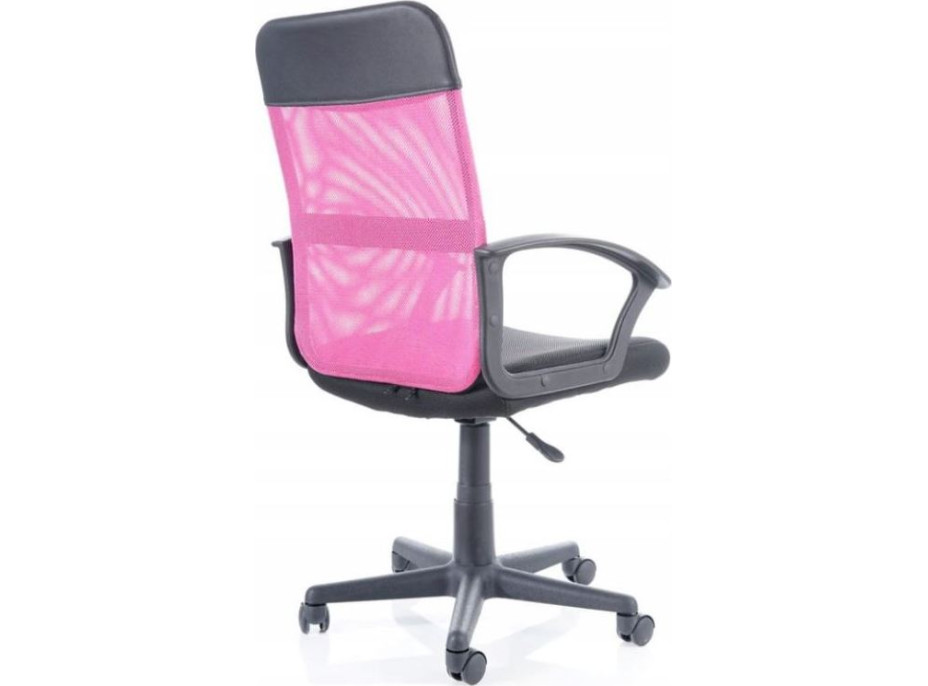 Kancelárska stolička MILA - ružová/čierna