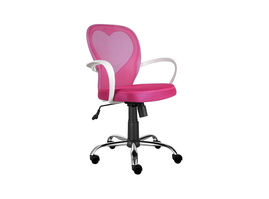 Detská otočná stolička DAISY - ružová