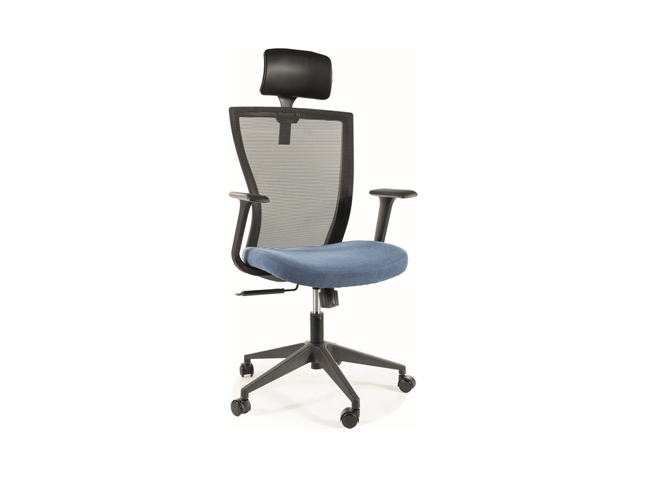 Kancelárska stolička WINNIE - čierna / modrá