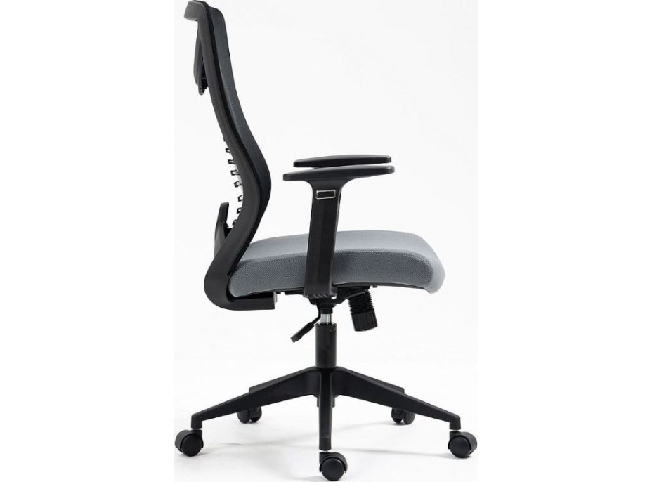 Kancelárska stolička QUESTA - šedá / čierna