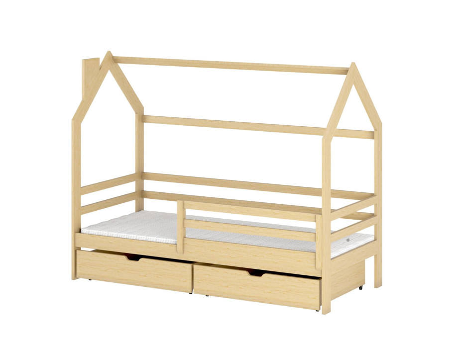 Detská Domčekové posteľ LILIE so zásuvkami - 200x90 cm