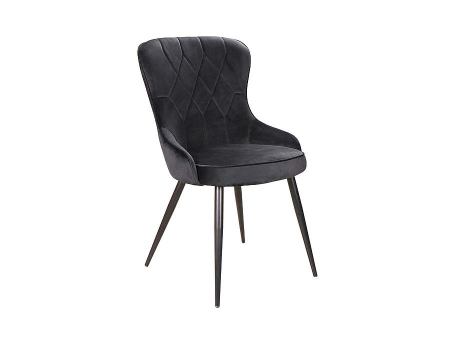 Jedálenská stolička LOTUS Velvet - čierna