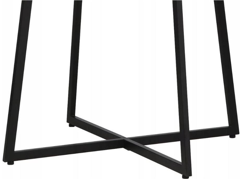 Jedálenský stôl LUNA - 90x76 cm - dub/čierny