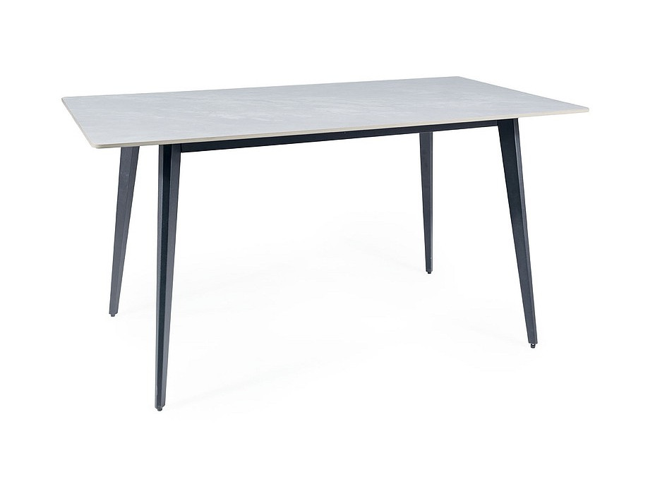 Jedálenský stôl IVY - 140x80 cm - šedý/čierny