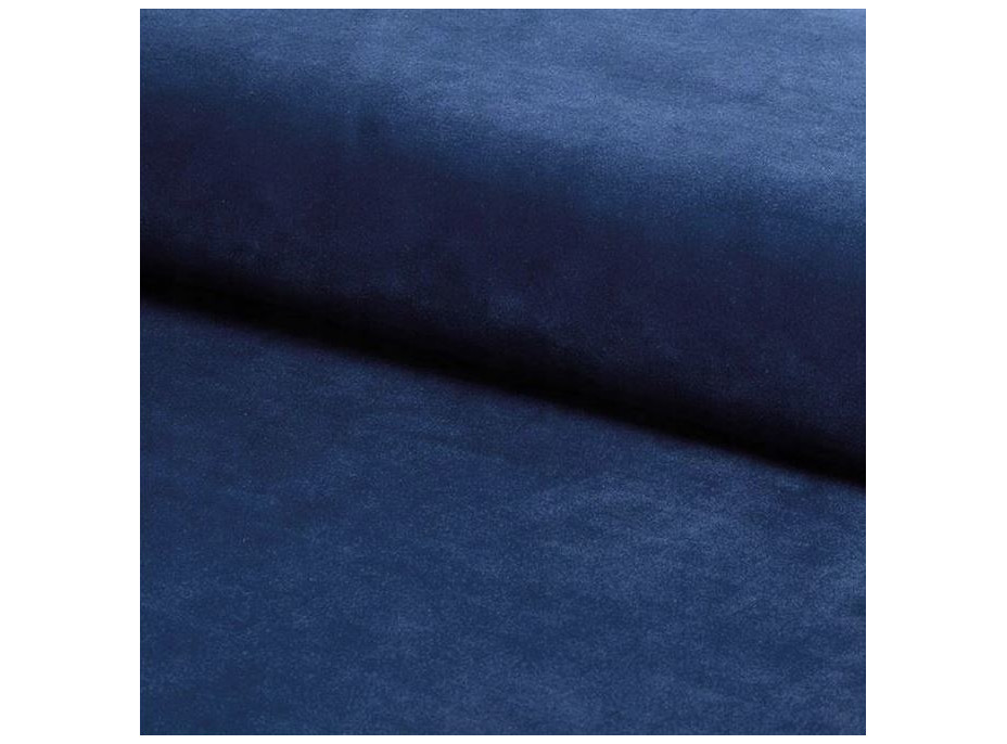 Jedálenská stolička KIM Velvet - tmavo modrá / čierna