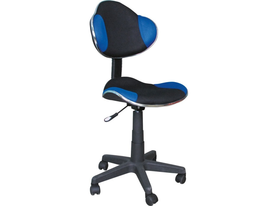 Detská otočná stolička ELSI - modrá/čierna
