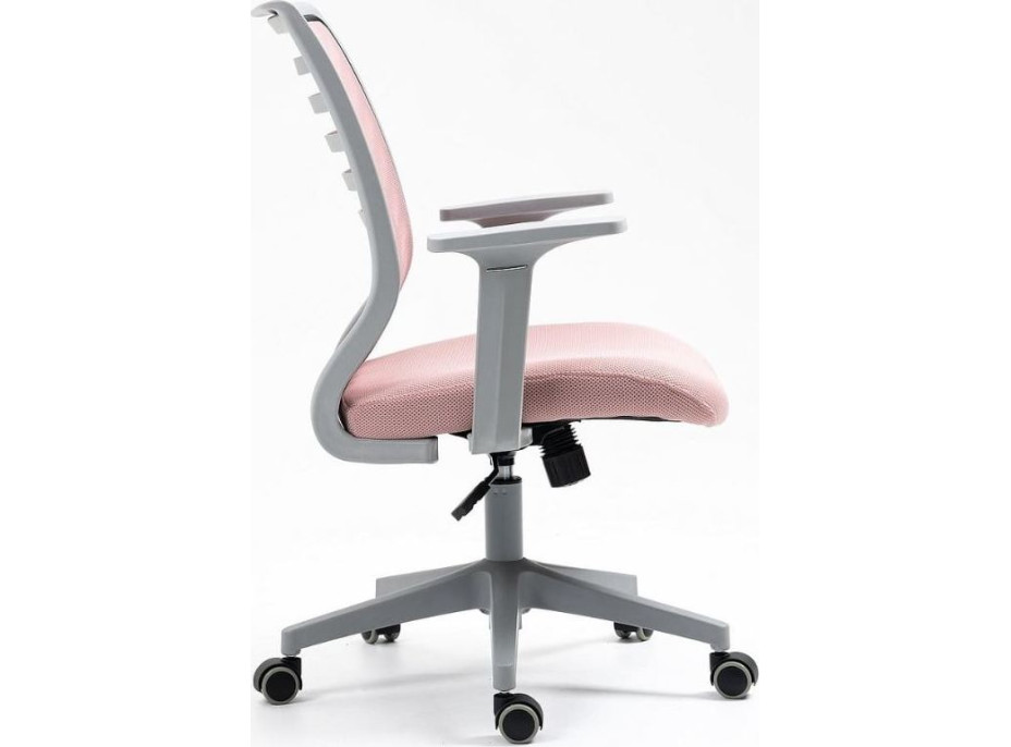 Kancelárska stolička TESSA - ružová/sivá