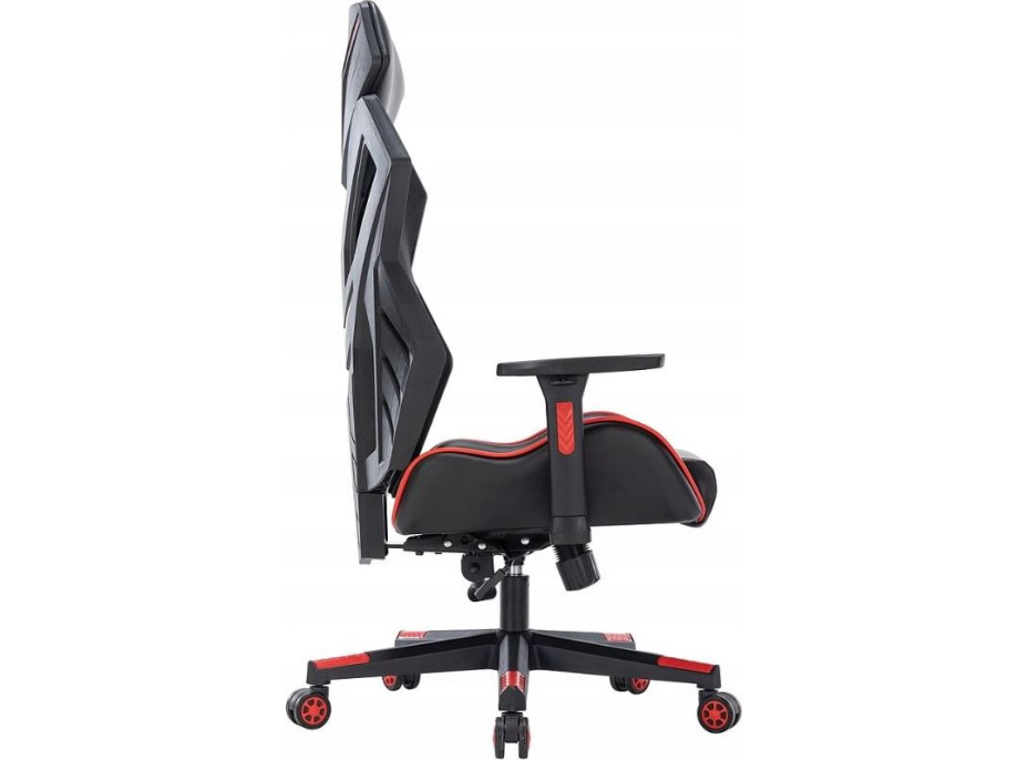 Herná stolička REVOLT - čierna / červená