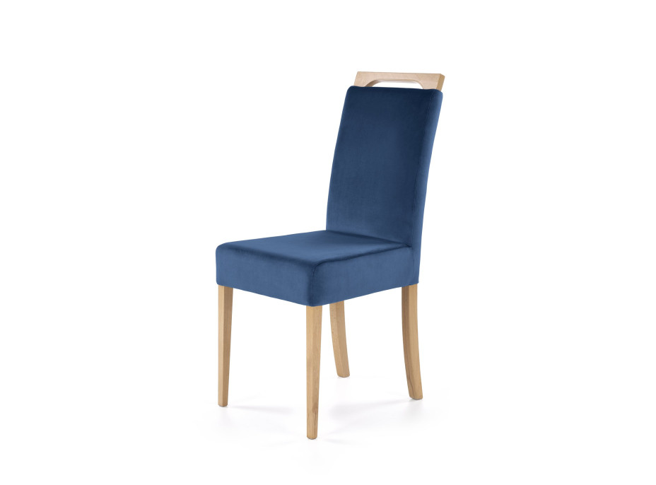Jedálenská stolička KELLY - dub medový/tmavo modrá