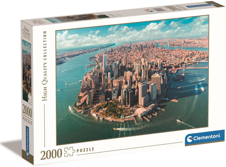 CLEMENTONI Puzzle Dolný Manhattan, New York 2000 dielikov