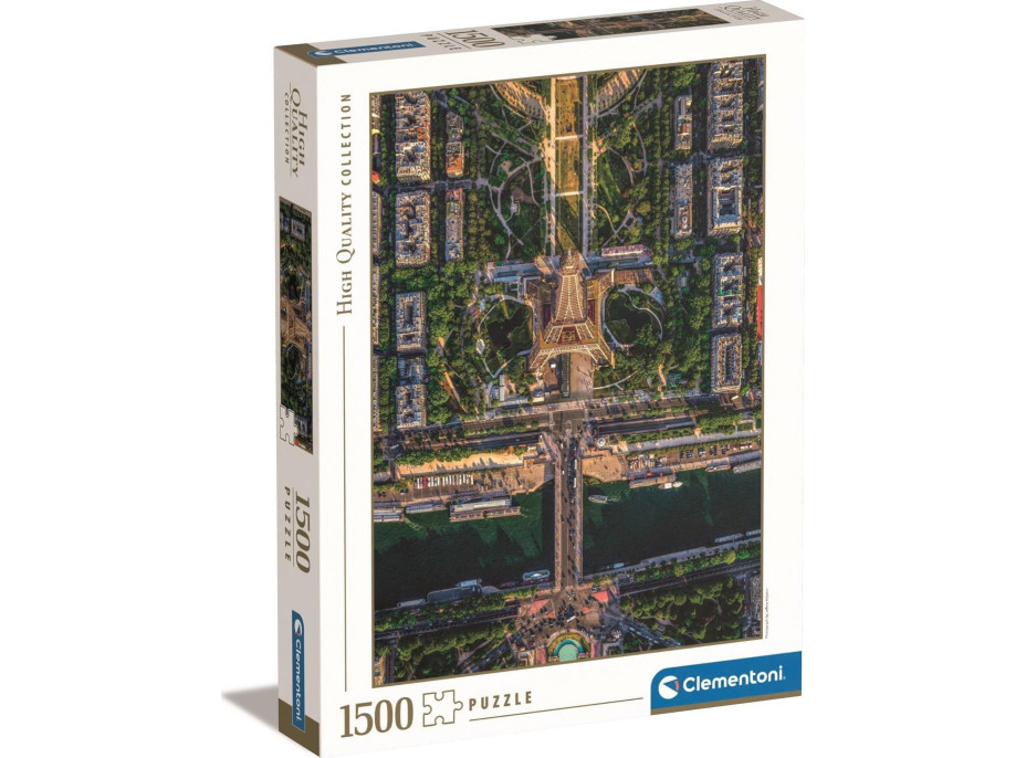 CLEMENTONI Puzzle Let nad Parížom 1500 dielikov