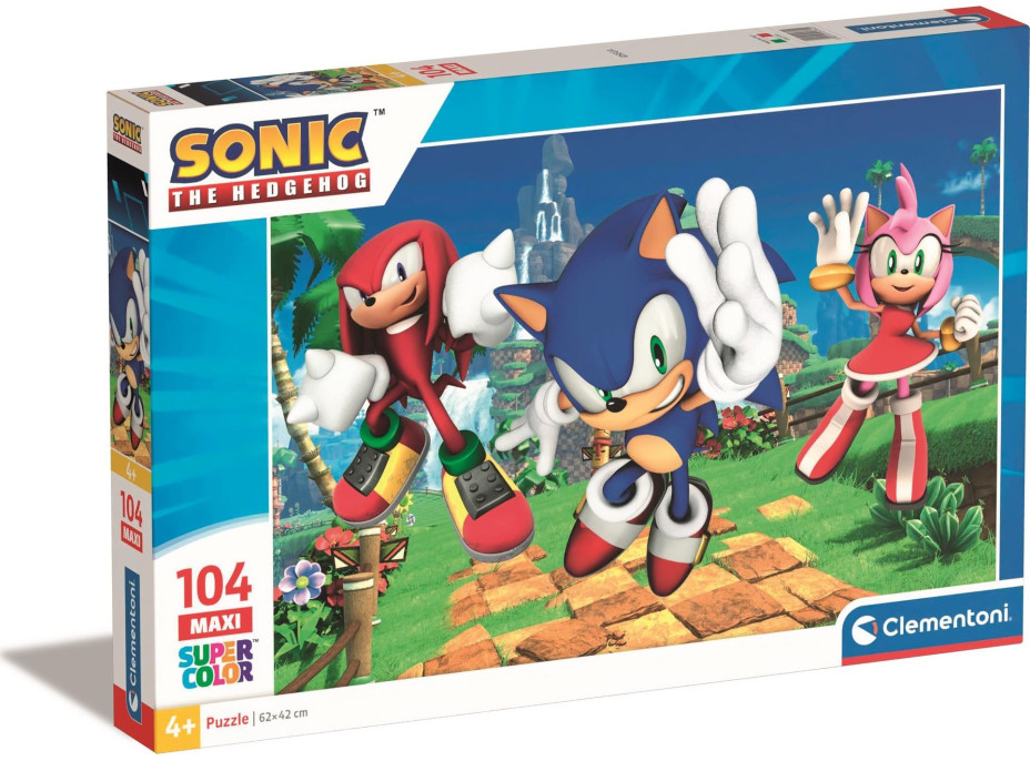 CLEMENTONI Puzzle Sonic MAXI 104 dielikov