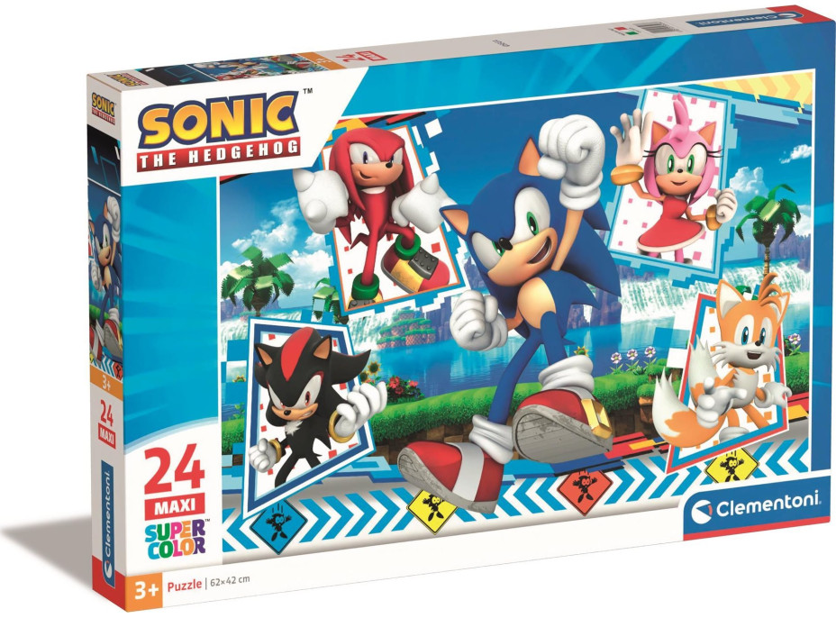 CLEMENTONI Puzzle Sonic MAXI 24 dielikov