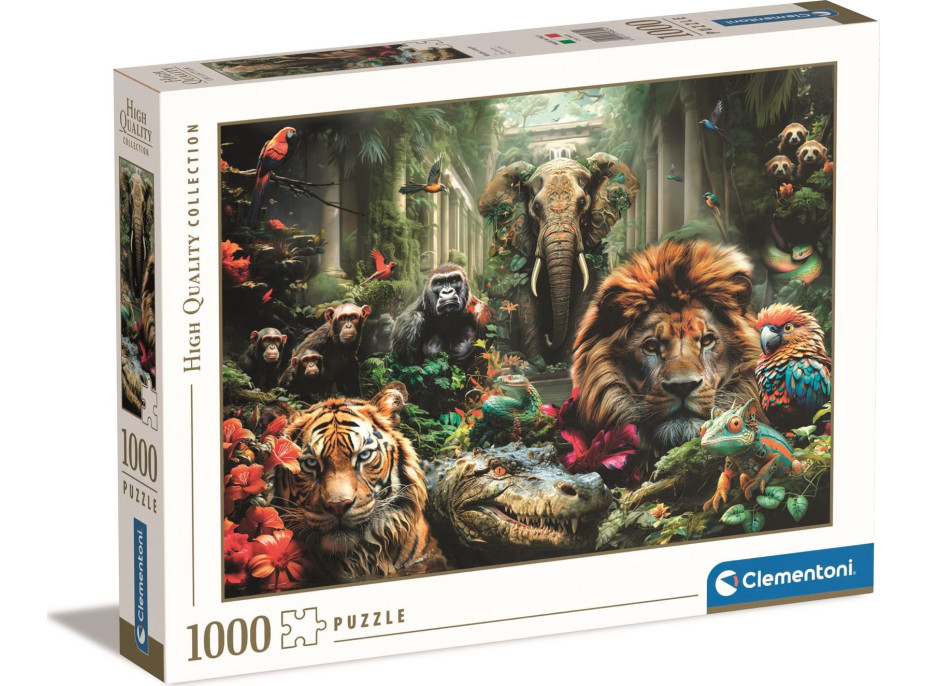 CLEMENTONI Puzzle Tajuplná džungľa 1000 dielikov