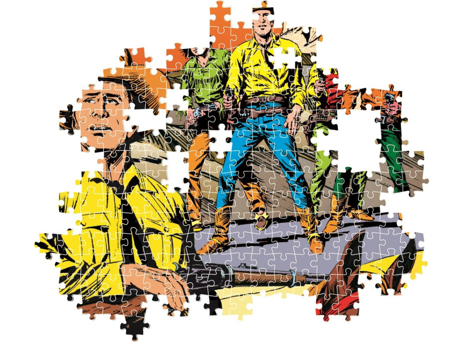 CLEMENTONI Puzzle Tex: Na starom západe 1000 dielikov