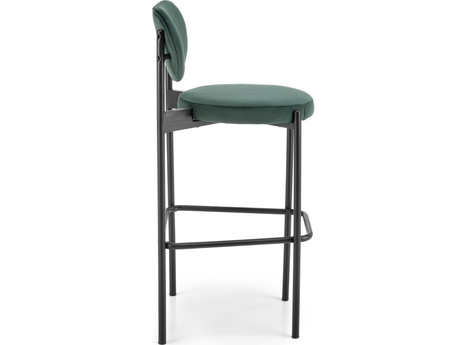 Barová stolička FRANCES - tmavo zelená