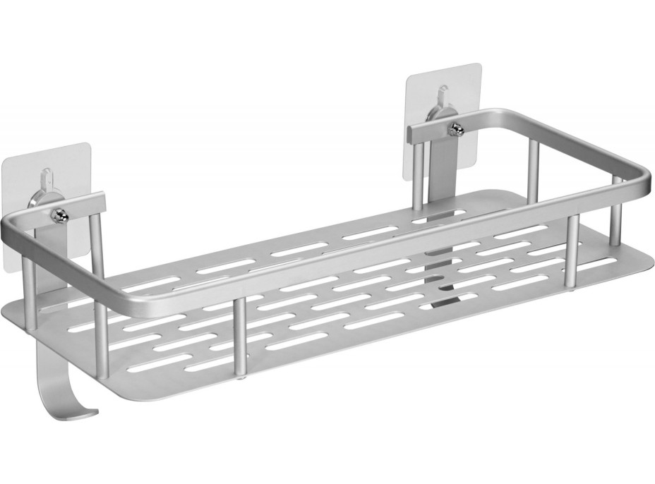 Súprava poličiek do kúpeľne ITAKA - strieborná - 2 kusy