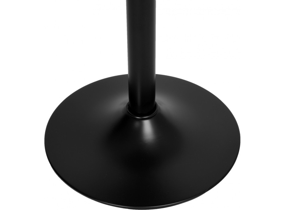 Barová stolička GORDON BLACK - ekokoža - čierna