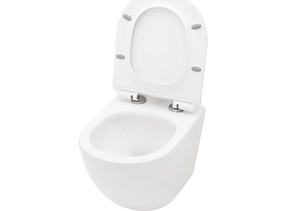 Závesné WC Rea Carlo mini tornado rimless + Duroplast sedátko slim N