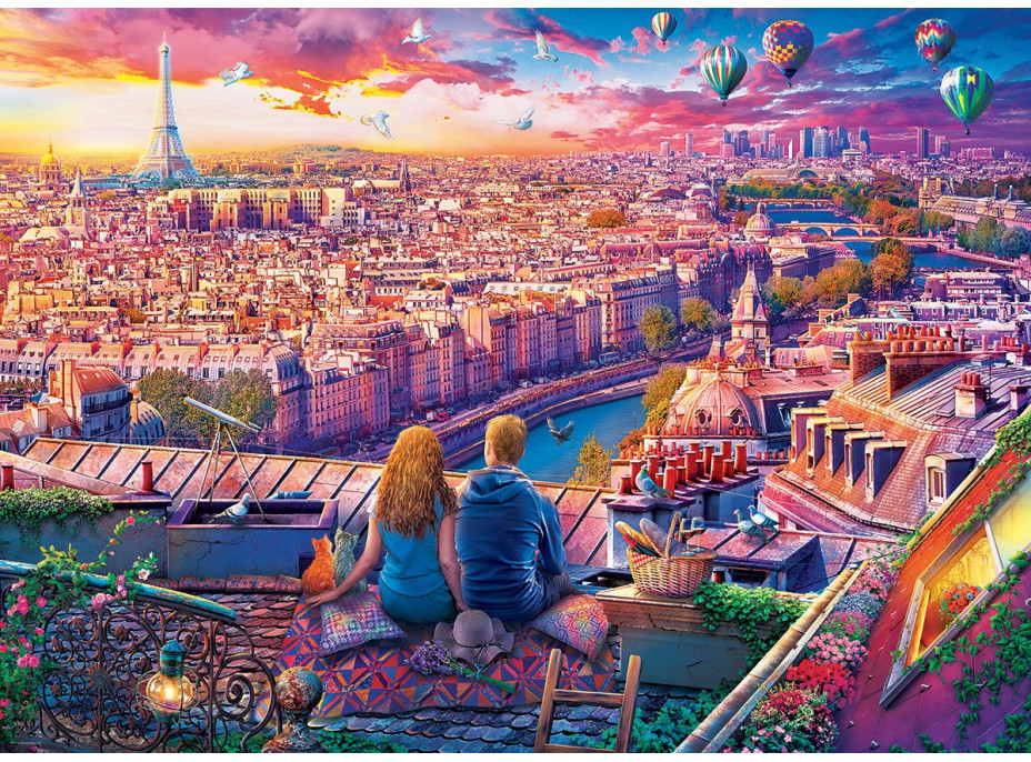 EUROGRAPHICS Puzzle Strechy Paríža 1000 dielikov