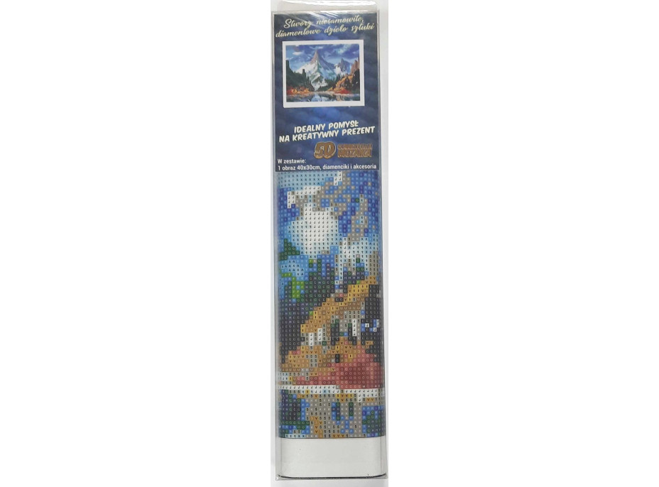 Norimpex Diamantové maľovanie Ľadový zámok v horách 30x40 cm