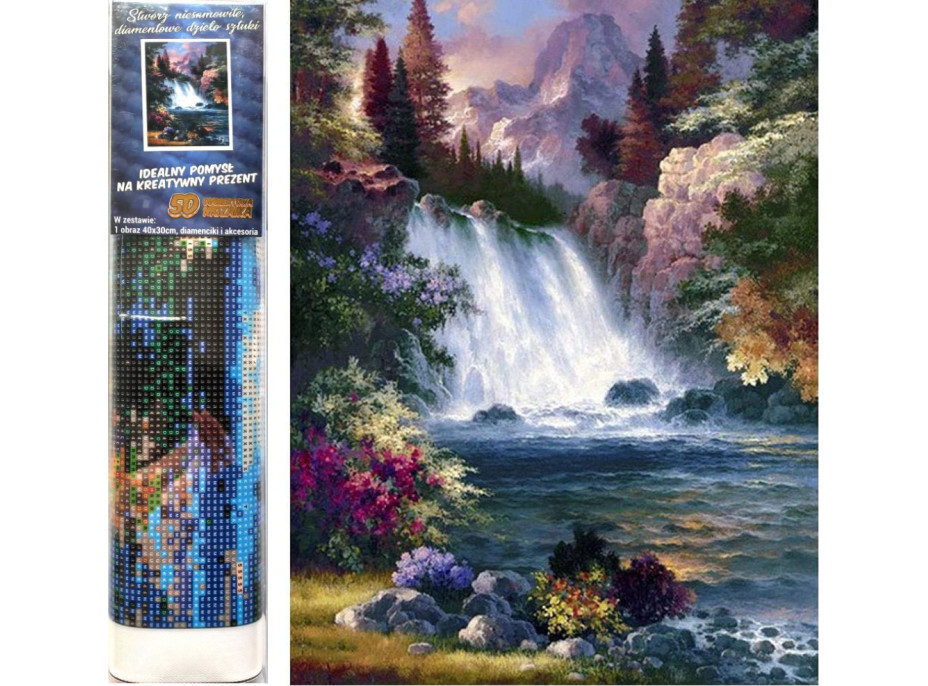 Norimpex Diamantové maľovanie Vodopád 30x40 cm