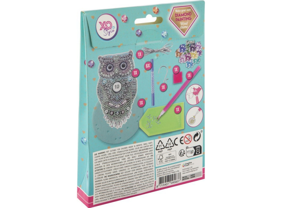 GRAFIX Diamantové maľovanie Zvonkohra Sova