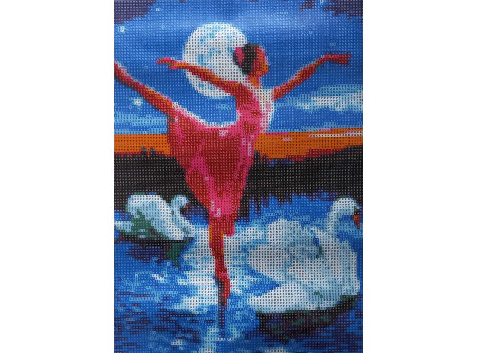Norimpex Diamantové maľovanie Baletka medzi labuťami 30x40 cm