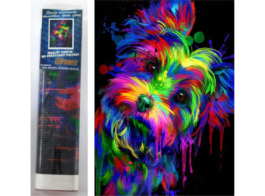 Norimpex Diamantové maľovanie Yorkshirský teriér 30x40 cm