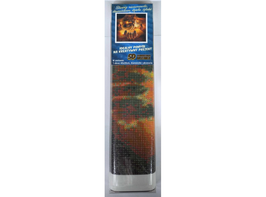 Norimpex Diamantové maľovanie Lapač snov s vlkmi 30x40 cm