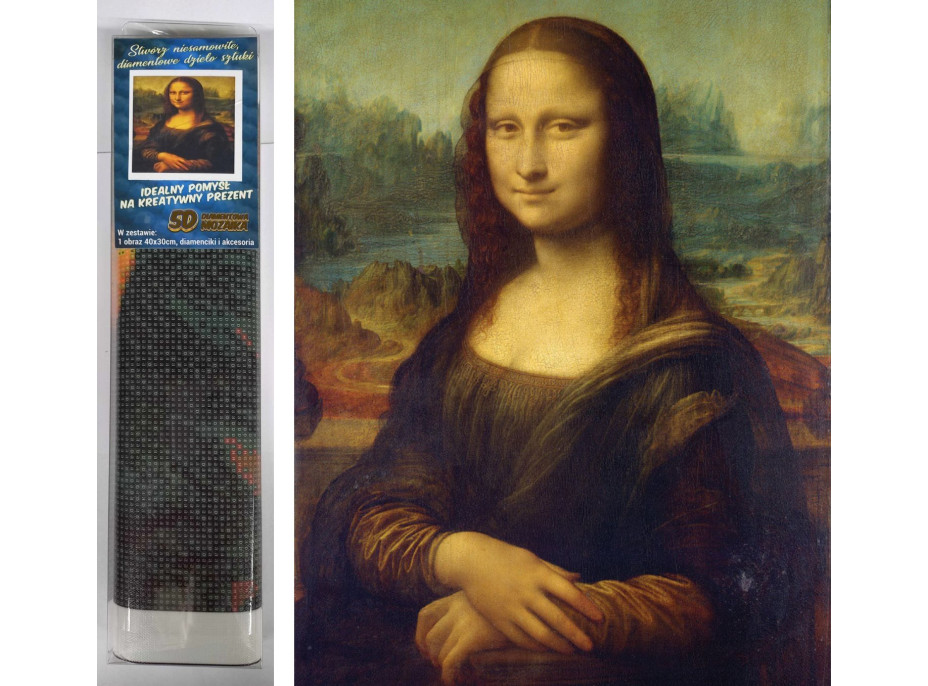 Norimpex Diamantové maľovanie Mona Lisa 30x40 cm