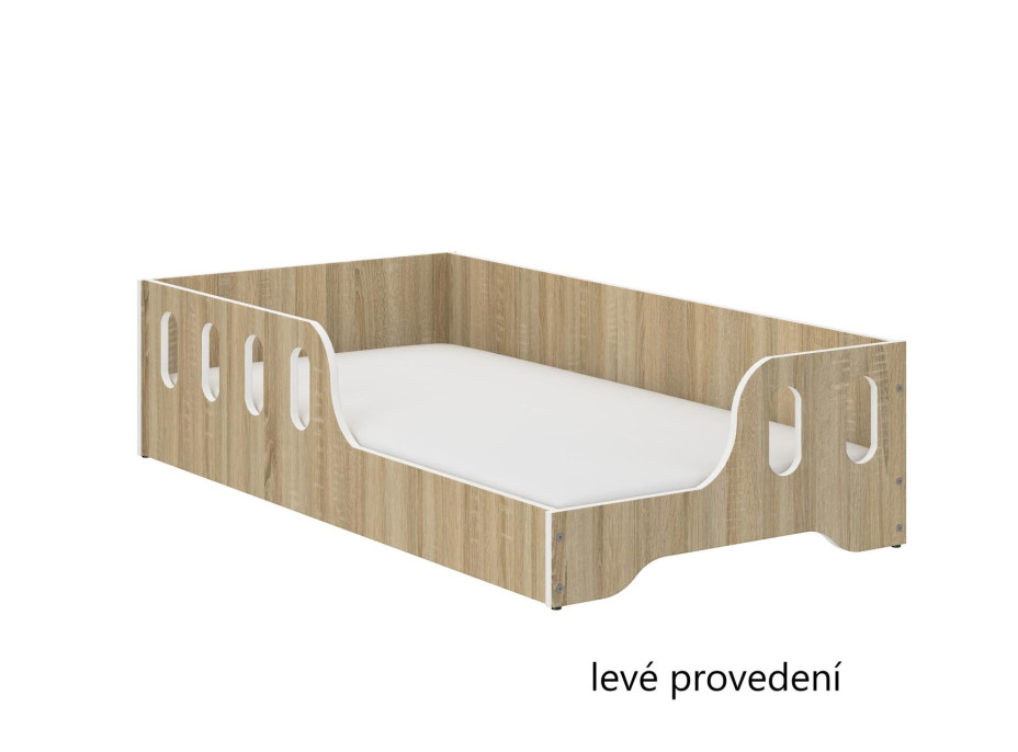 Detská Montessori posteľ COCO 160x80 cm - sonoma