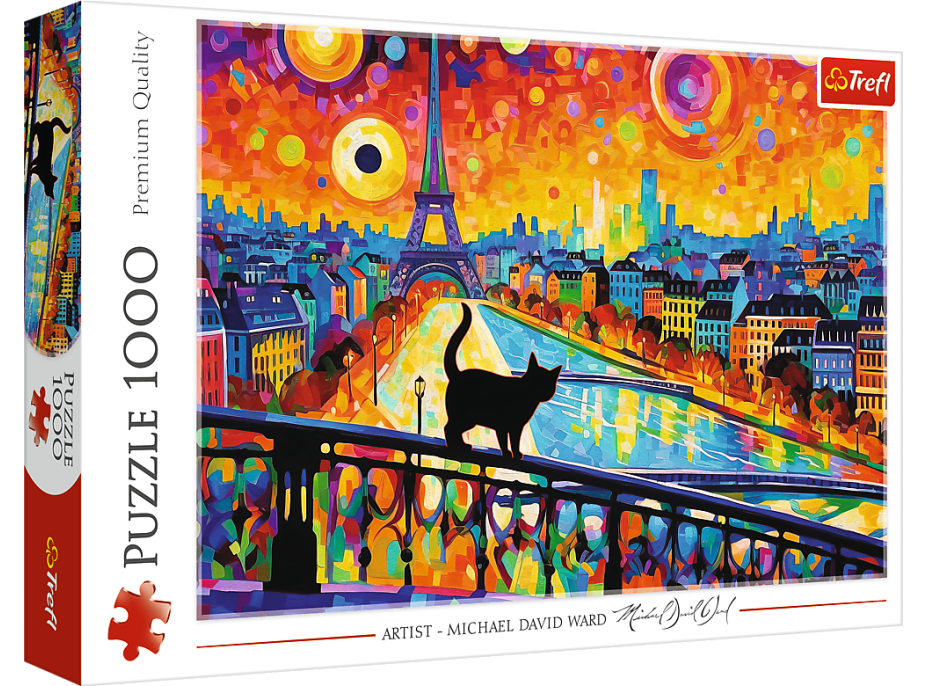 TREFL Puzzle Mačka v Paríži 1000 dielikov