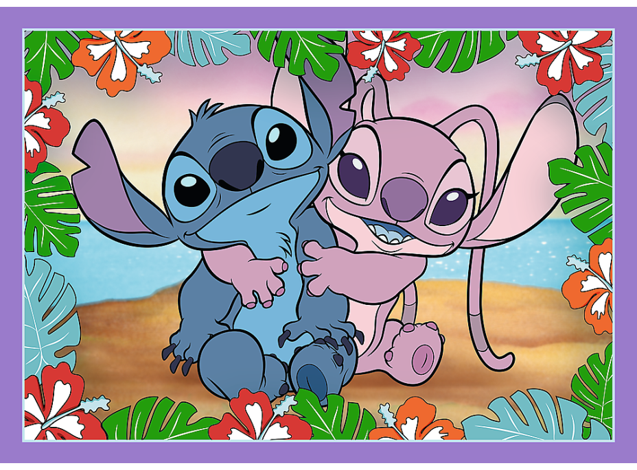 TREFL Puzzle Lilo&Stitch: Bláznivý deň 4v1 (35,48,54,70 dielikov)