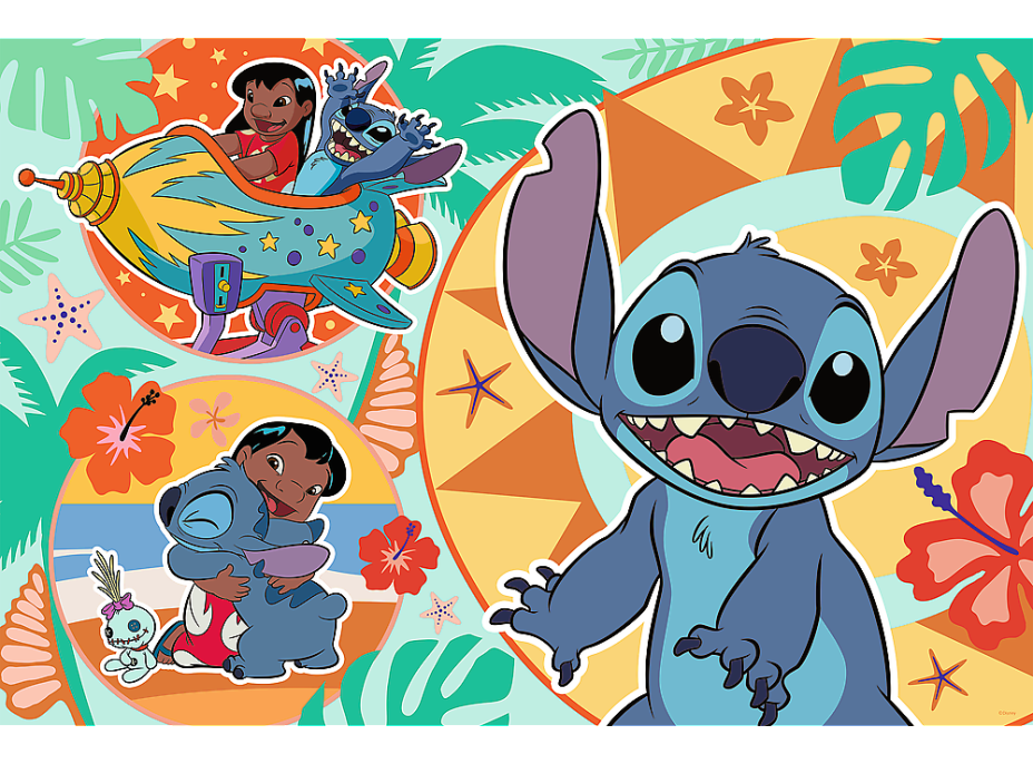 TREFL Puzzle Lilo&Stitch: Šťastný deň MAXI 24 dielikov