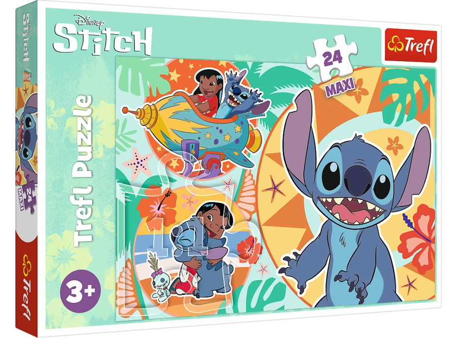 TREFL Puzzle Lilo&Stitch: Šťastný deň MAXI 24 dielikov