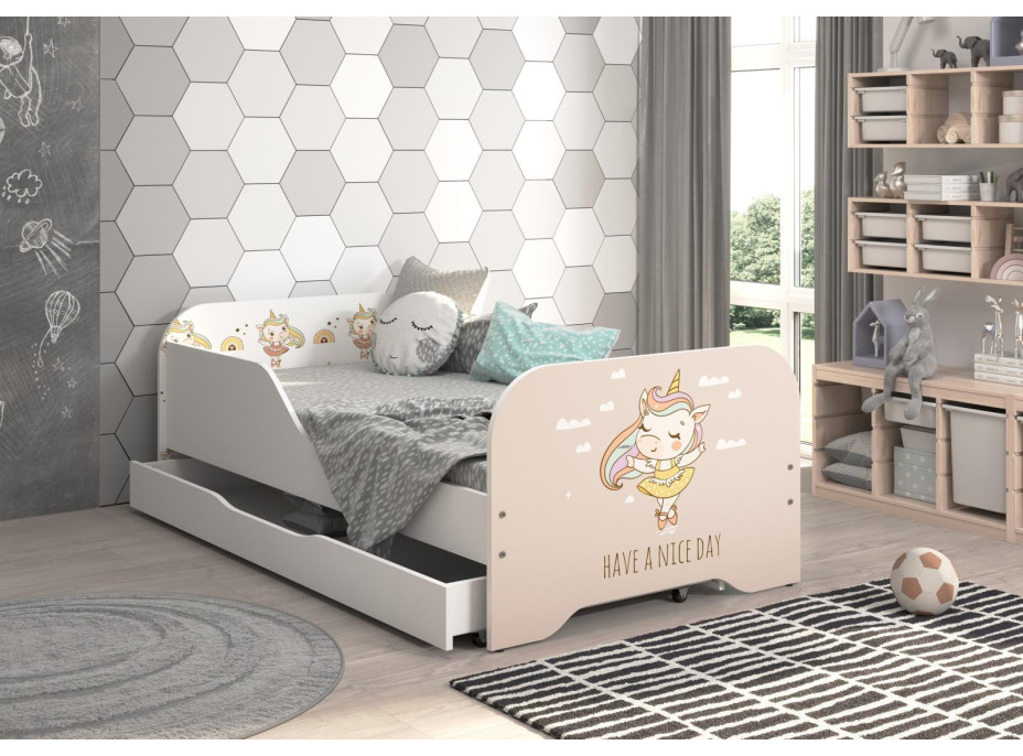 Detská posteľ KIM - JEDNOROŽEC 160x80 cm