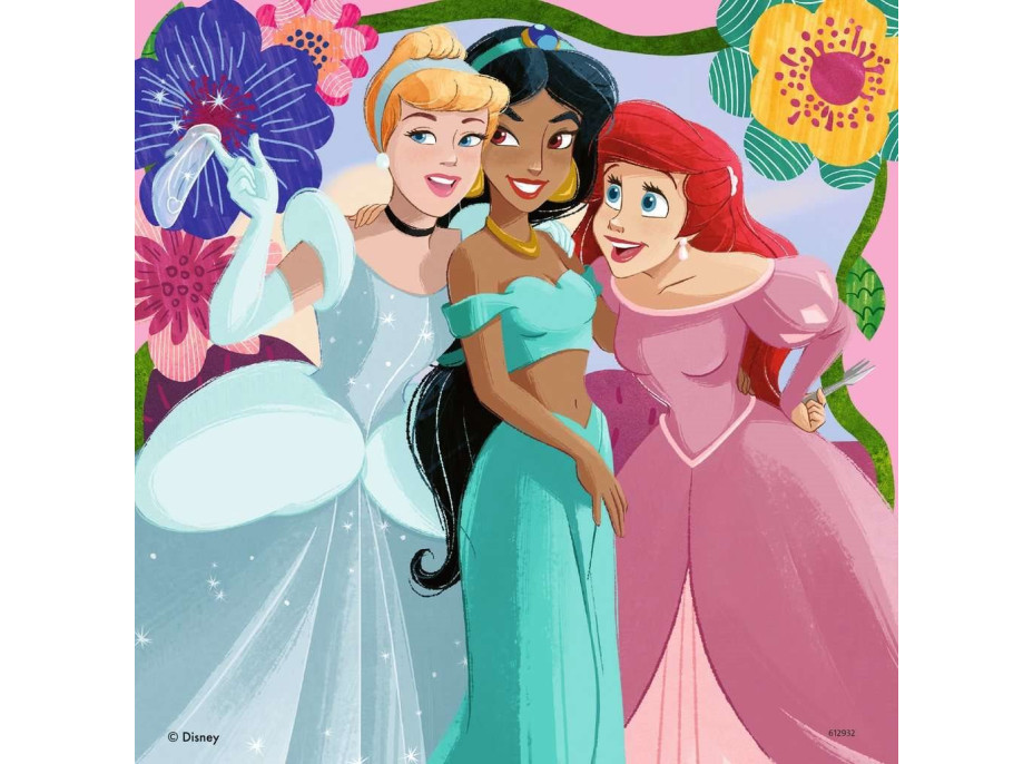 RAVENSBURGER Puzzle Disney: Princezné z rozprávok 3x49 dielikov