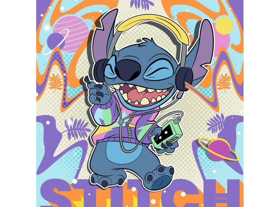 RAVENSBURGER Puzzle Disney: Stitch 3x49 dielikov